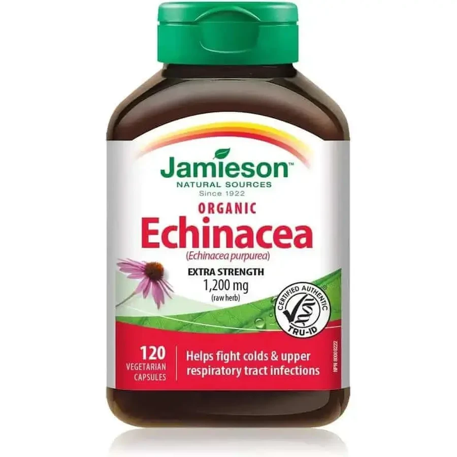 Jamieson Эхинацея экстра-сильная 1200 мг, 120 капсул: цены и характеристики