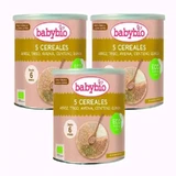Babybio 5 Органические злаки +6м, упаковка 3 х 220г