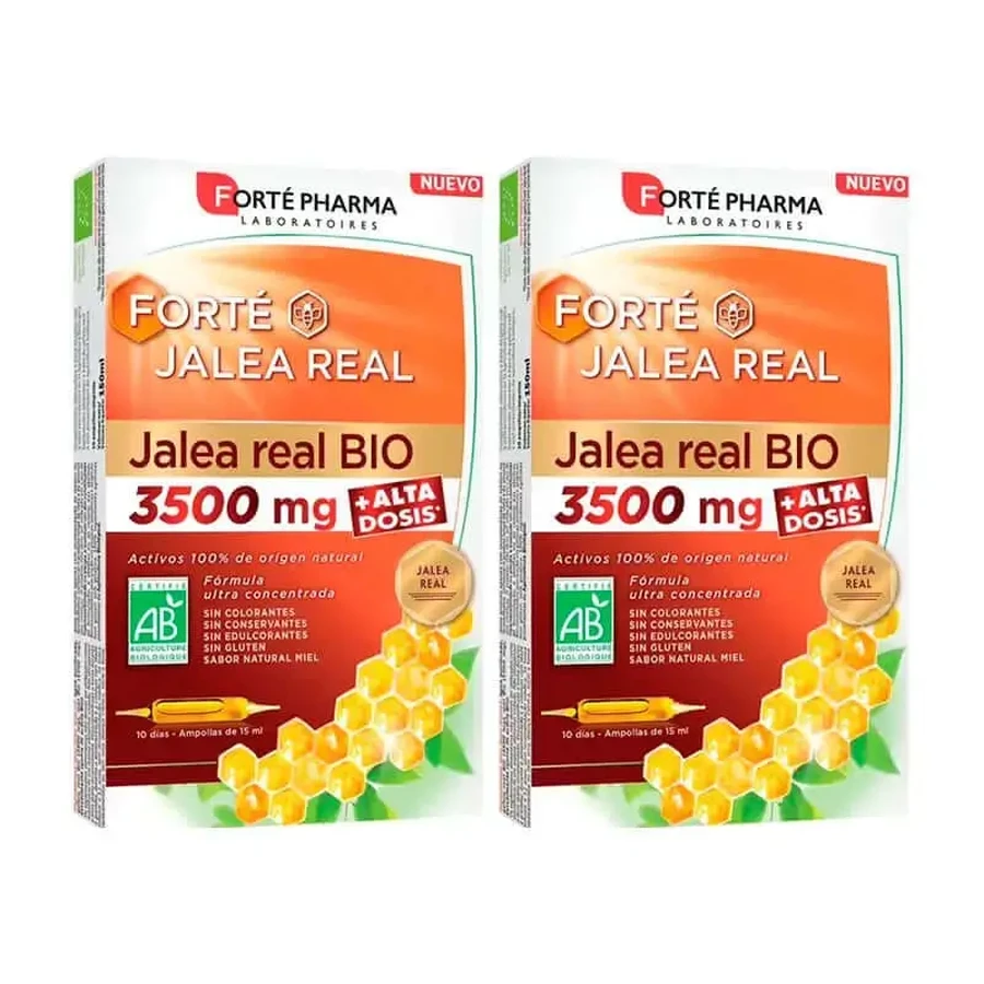 Forté Pharma Duplo Royal Jelly Bio 3500 Mg, 2 x 10 флаконов: цены и характеристики