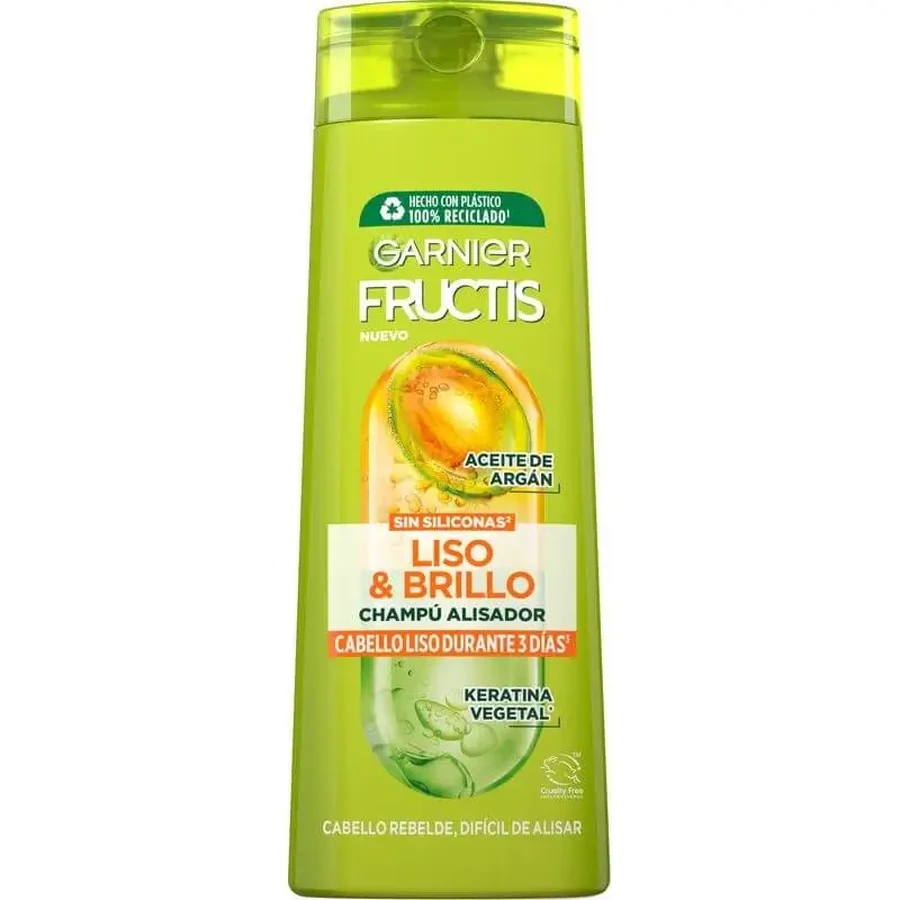 Шампунь Garnier Fructis Smooth & Shine Шампунь для прямого, неслухняного або складного для випрямлення волосся 380 мл: ціни та характеристики