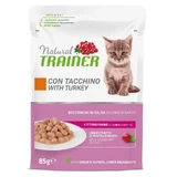 Влажный корм с индейкой для котят в возрасте от 1 до 12 месяцев, 85 г, Natural Trainer