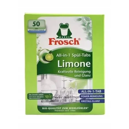 Frosch ECO Таблетки для посудомоечных машин все в 1 Лимон 1×50 шт, таблетки для посудомоечных машин: цены и характеристики