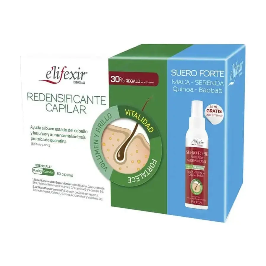 Elifexir Esenciall Redensifiant Pack 60 Caps + Ser 35 Ml.: цены и характеристики