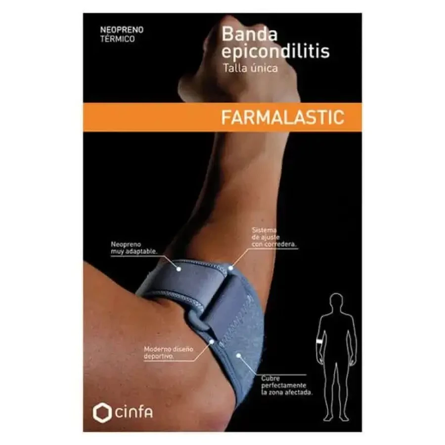 Неопреновый бандаж Farmalastic Epicondylitis Elbow Bandage, один размер подходит для всех.: цены и характеристики