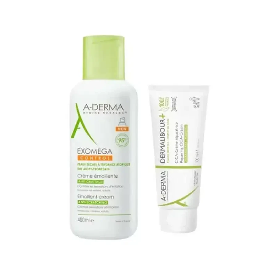 Крем A-Derma Exomega 400 мл + Dermalibour 100 мл: ціни та характеристики