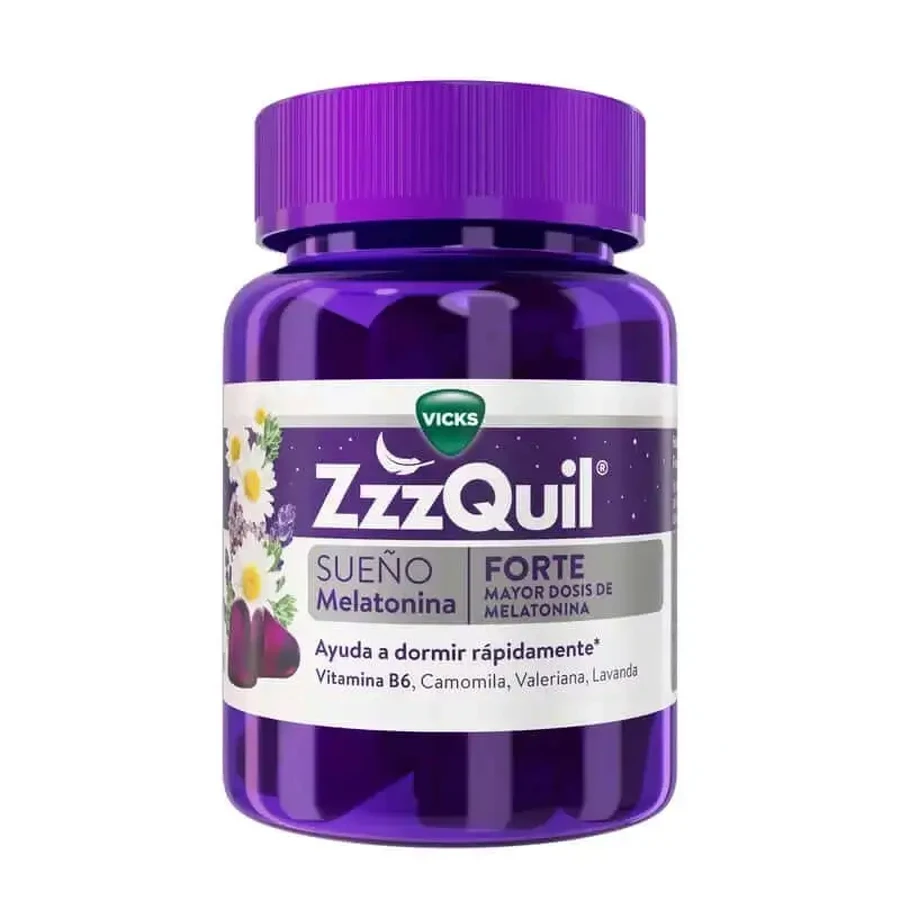 Vicks ZzzQuil FORTE 1,9 мг 30 жевательных конфет со вкусом лесной ягоды: цены и характеристики