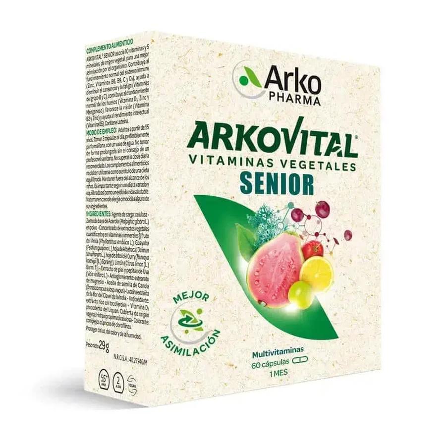 Arko Vital PuraEnergia Senior 50+ , 60 капсул: цены и характеристики