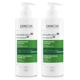Vichy DUPLO Dercos Шампунь против перхоти для жирной кожи 2х390 мл
