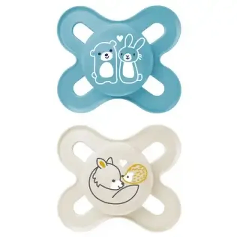 Пустушка MAM Soother Original Start Silicone 0-2M синя/сіра 2u: ціни та характеристики
