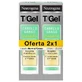 Neutrogena DUPLO DUPLO T-Gel Шампунь против перхоти для нормальных/жирных волос, 2 x 250 мл