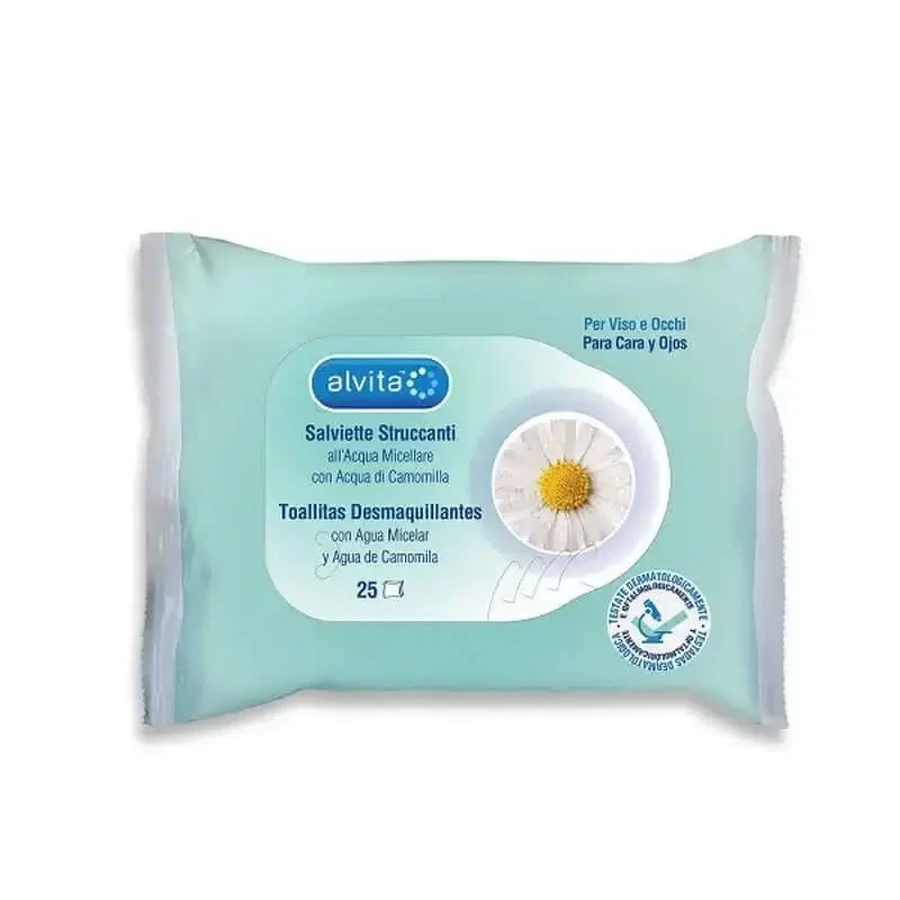 Серветки для зняття макіяжу Alvita 25у: ціни та характеристики