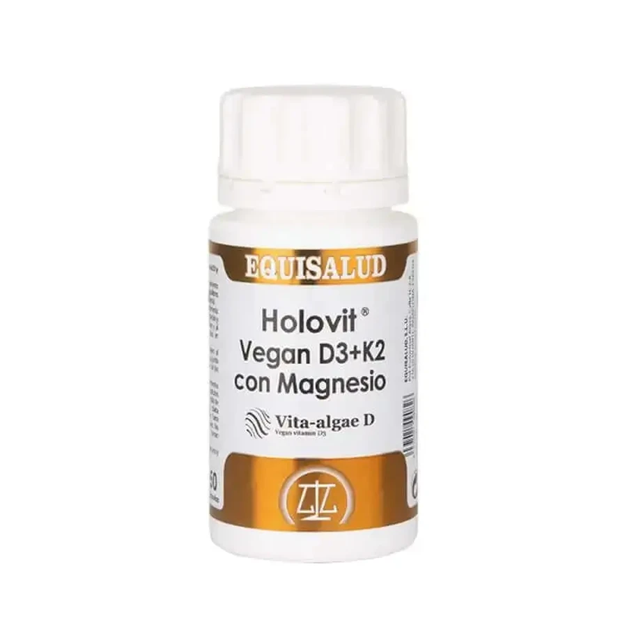 Equisalud Holovit Vegan D3+K2 з магнієм, 50 капсул: ціни та характеристики