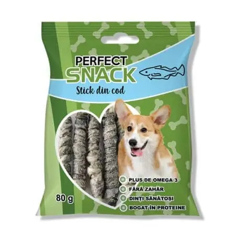 Палочка трески для собак, 80 г, Perfect Snack: цены и характеристики