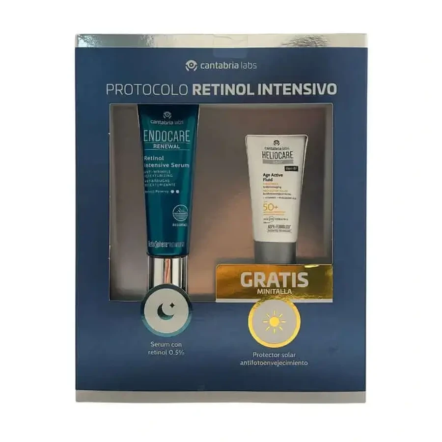 Интенсивный протокол Endocare Retinol + подарочный мини-пакет: цены и характеристики