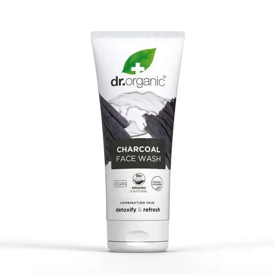 Очищуючий крем для обличчя з активованим вугіллям Dr.Organic для жирної шкіри, 200 мл: ціни та характеристики