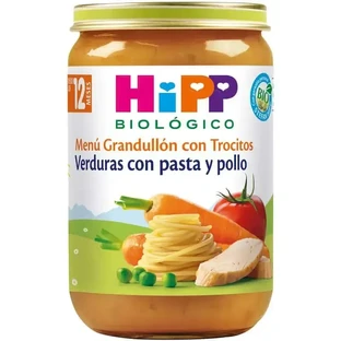Hipp Bio Овощной пирог с пастой и курицей, 220 G