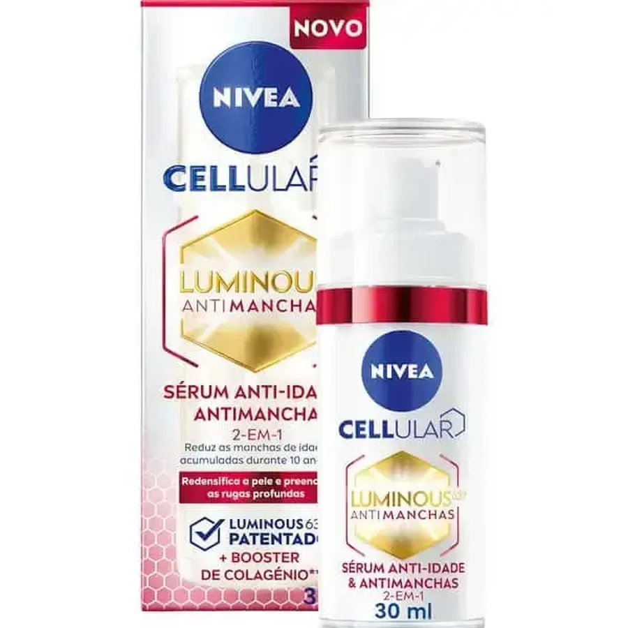 Сироватка для обличчя Nivea Cellular Luminous 630 2 в 1 проти старіння та хвороб, 30 мл: ціни та характеристики