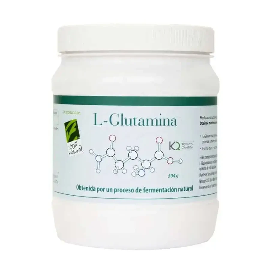 100%Natura L-Glutamine 504 G Powder Pot, 3 г x 168 доз: ціни та характеристики