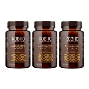 Kobho Labs Triple Supplement Астаксантин + Коэнзим Q10, 3 x 60 капсул