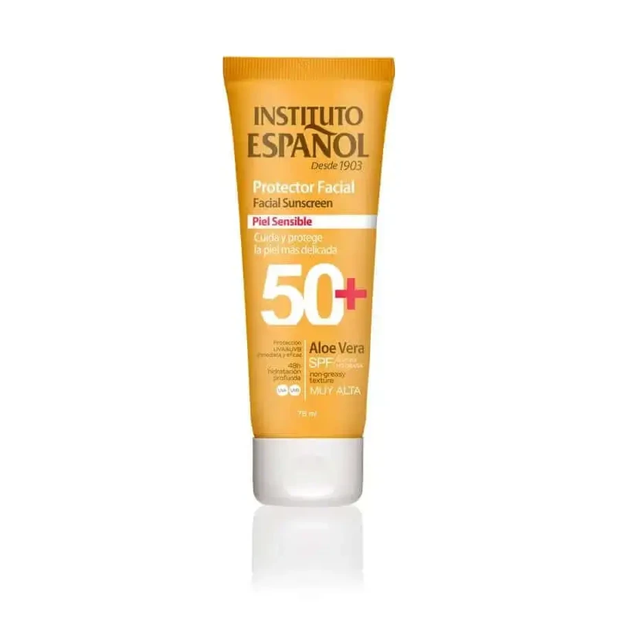 Instituto Español Тюбик для захисту обличчя для чутливої шкіри Spf50+ 75 мл: ціни та характеристики