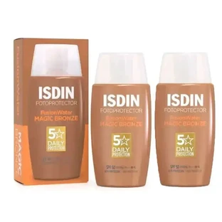 Isdin Fotoprotector Fusion Water Fusion Dark Colour SPF 50 Pack 2 x 50 Ml