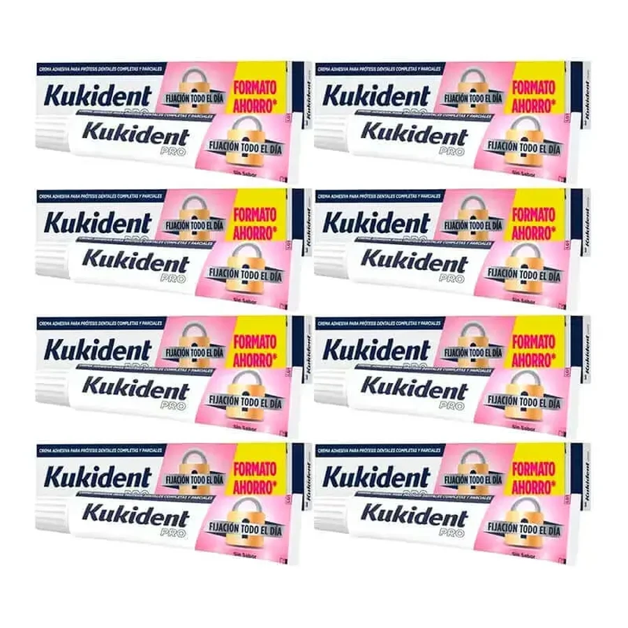 Адгезивный крем Kukident Pro для полных зубных протезов, упаковка 8 x 70 G: цены и характеристики