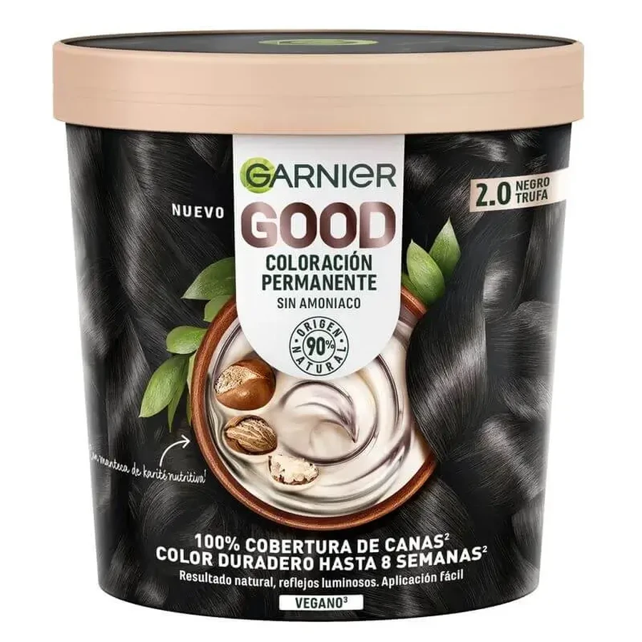 Garnier Good Good Good Permanent Colouring Без аммиака, 90% натурального происхождения Оттенок 2.0 Truffle Black.: цены и характеристики