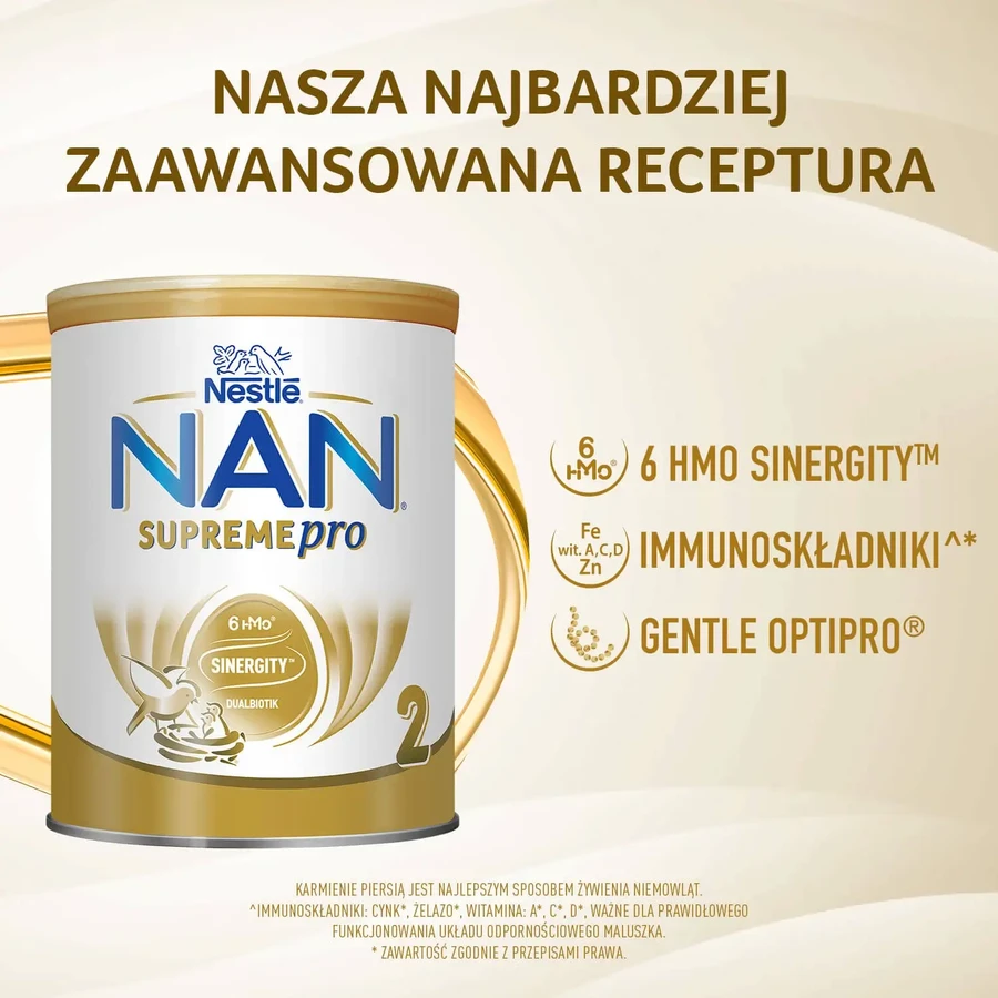 Набор Nestle NAN Supremepro 2 HMO, дополнительное молоко для детей старше 6 месяцев, 2 x 800 г.: цены и характеристики