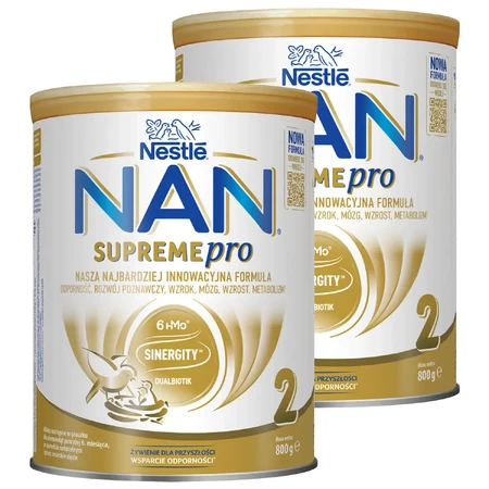 Набор Nestle NAN Supremepro 2 HMO, дополнительное молоко для детей старше 6 месяцев, 2 x 800 г.: цены и характеристики