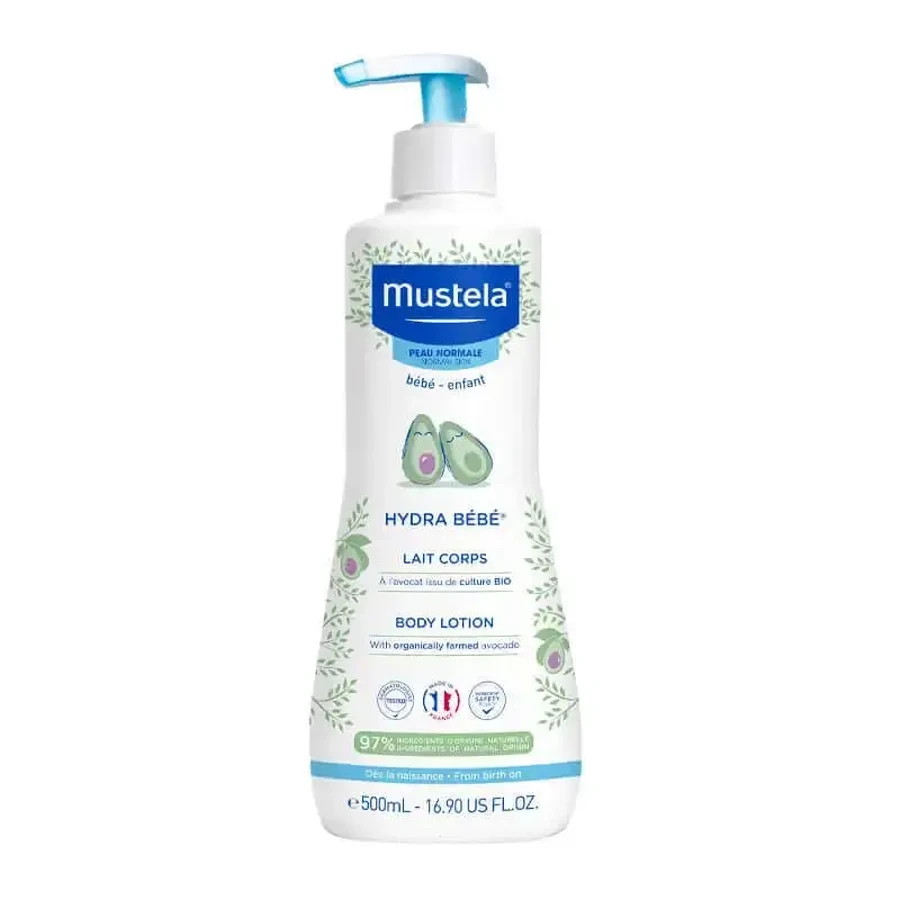 Молочко для тіла Mustela Hydra Bébé Organic Avocado 500 мл: ціни та характеристики
