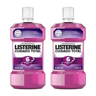 Ополіскувач для порожнини рота Listerine Duplo Total Care, м'ятний смак, 2 x 250 мл