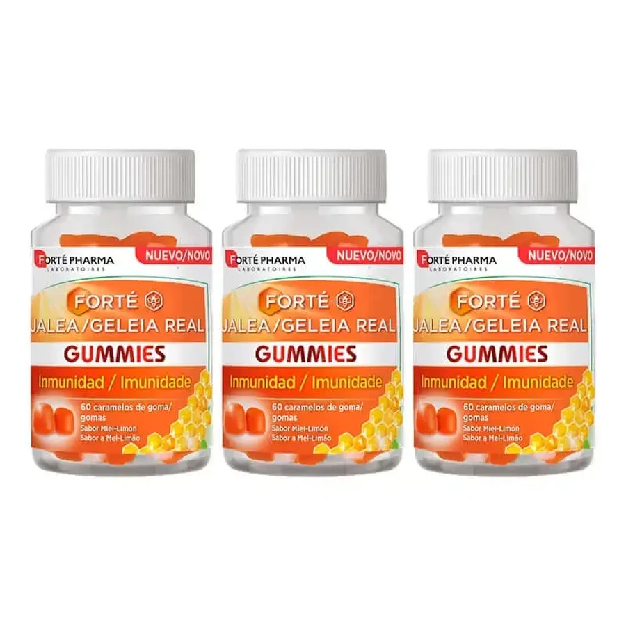 Потрійні льодяники Forté Pharma Forté Royal Jelly Gummies, 3 х 60 цукерок: ціни та характеристики