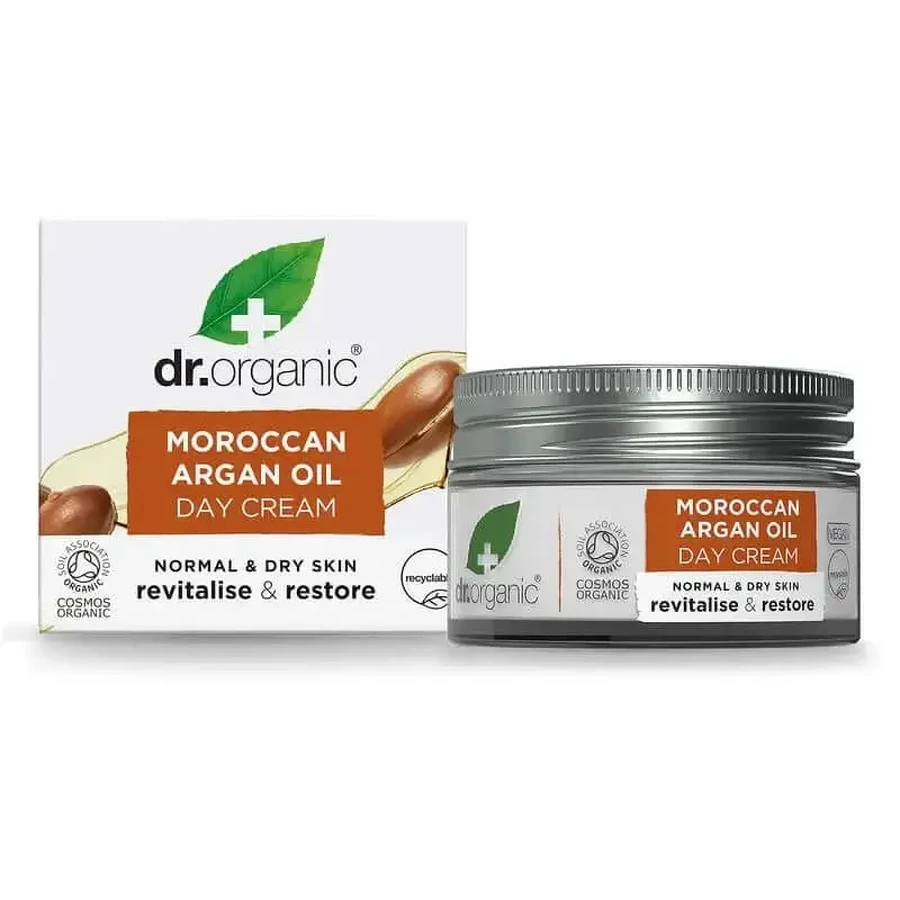 Дневной крем с аргановым маслом Dr.Organic для нормальной и сухой кожи, 50 мл: цены и характеристики