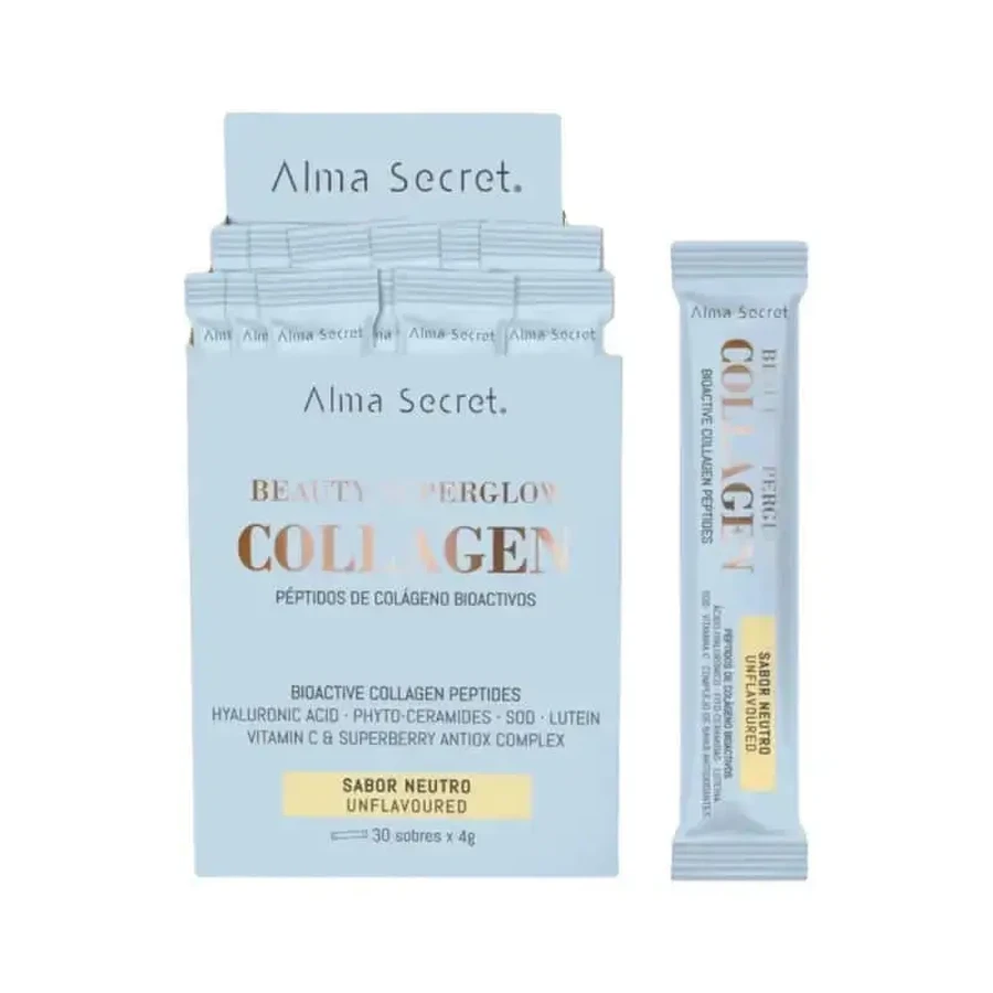 Alma Secret Beauty Superglow Колаген з нейтральним смаком, 30x3 г: ціни та характеристики