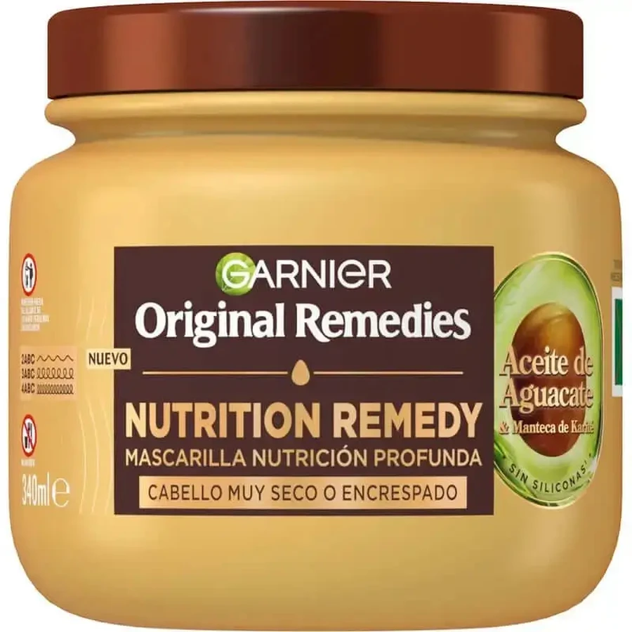 Garnier Original Remedies Ультраживильна маска для волосся з олією авокадо та ши, 340 мл: ціни та характеристики