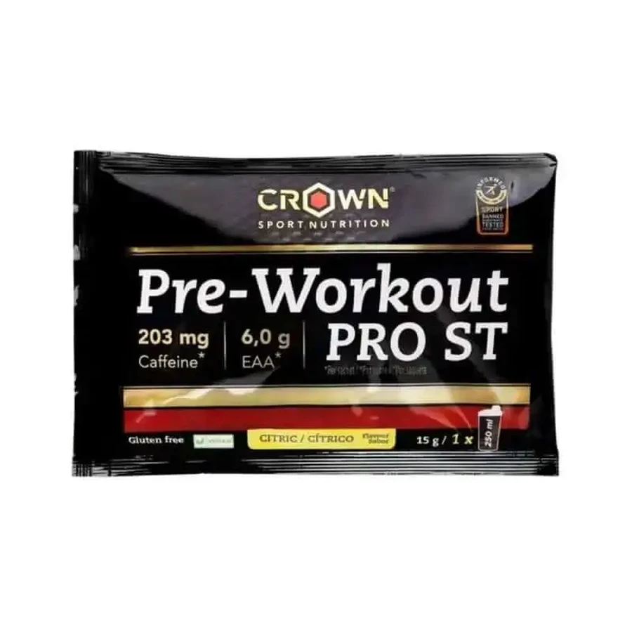 Crown Sport Nutrition Pre Workout Pro St Citrus Single Dose , 15 г: цены и характеристики