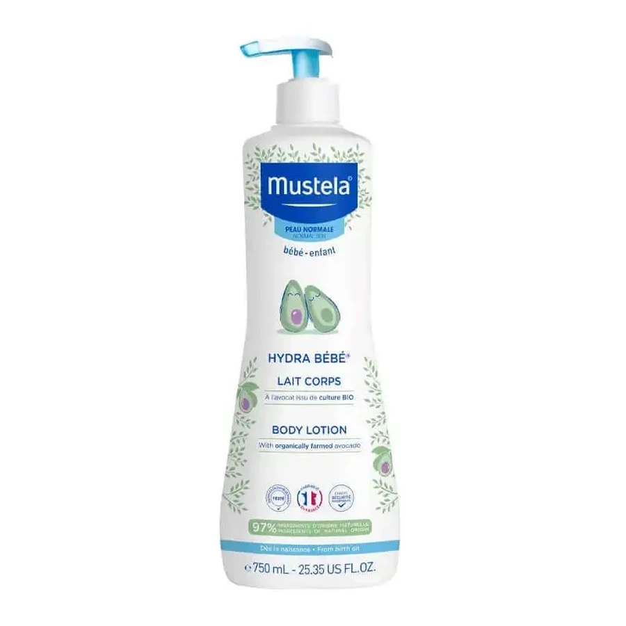Mustela Hydra Baby Органічне молочко для тіла з авокадо 750 мл: ціни та характеристики