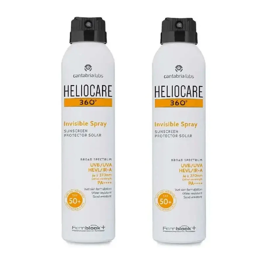 Невидимий захисний спрей Heliocare Duplo 360° Spf50+, 2х200 мл: ціни та характеристики