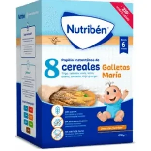 Nutribén 8 злаков с печеньем Мария, 600 г