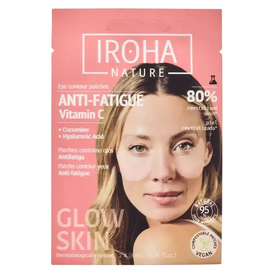 Iroha Nature Патчи для глаз против усталости - Витамин С , 16 (2х8) мл: цены и характеристики