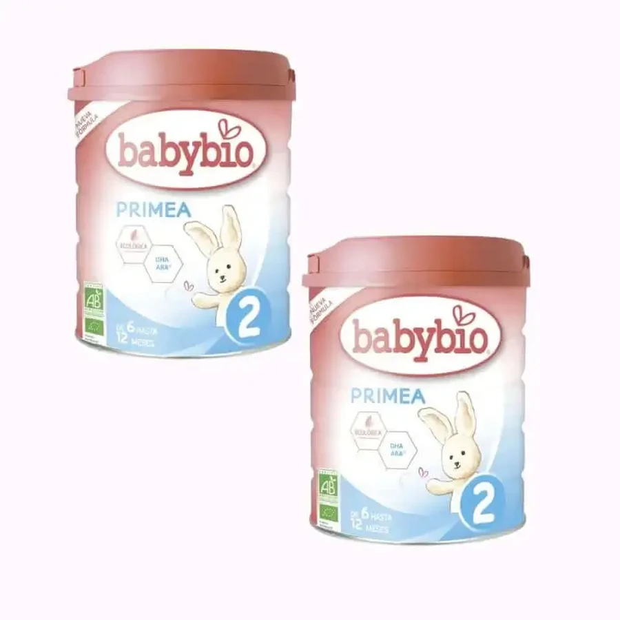 Babybio Primea 2 Продовження коров'ячого молока 6-12 місяців, упаковка 2 х 800г: ціни та характеристики