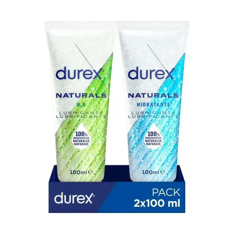 Durex Naturals Увлажняющий 100 мл + лубрикант Naturals H2O 100 мл: цены и характеристики