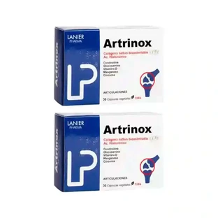 Харчова добавка Lanier Pharma Artrinox, вегетаріанські капсули, 2X30
