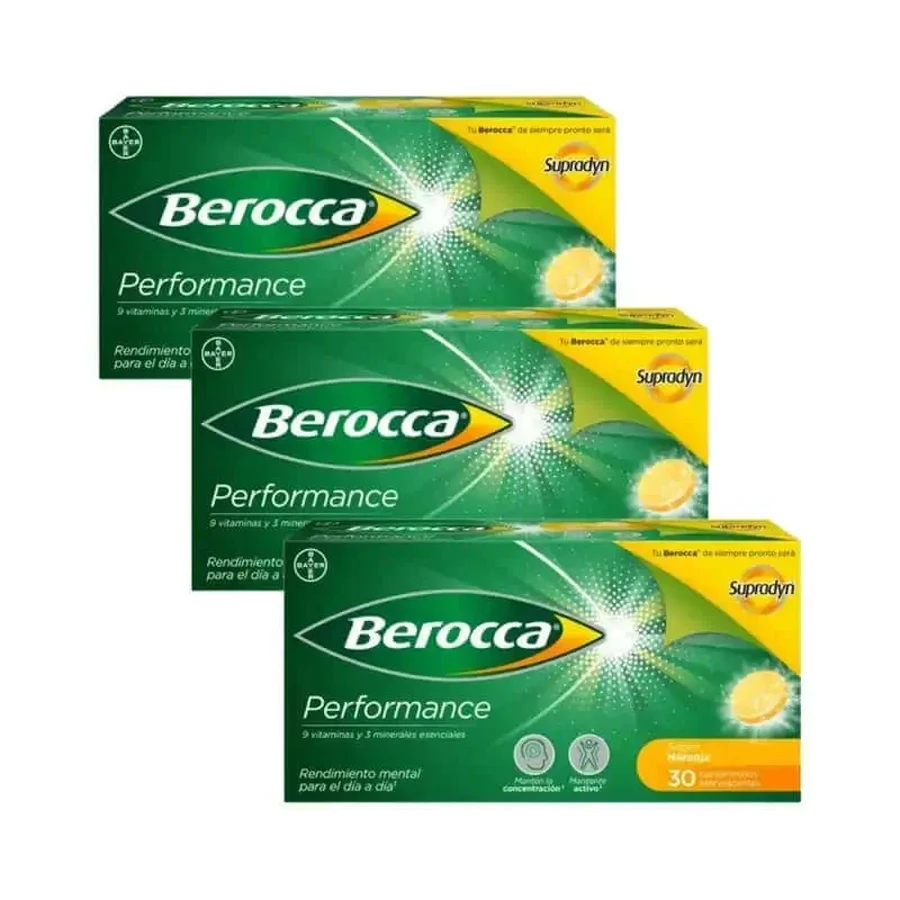 Berocca Performance Orange 3X30 шипучих таблеток: цены и характеристики
