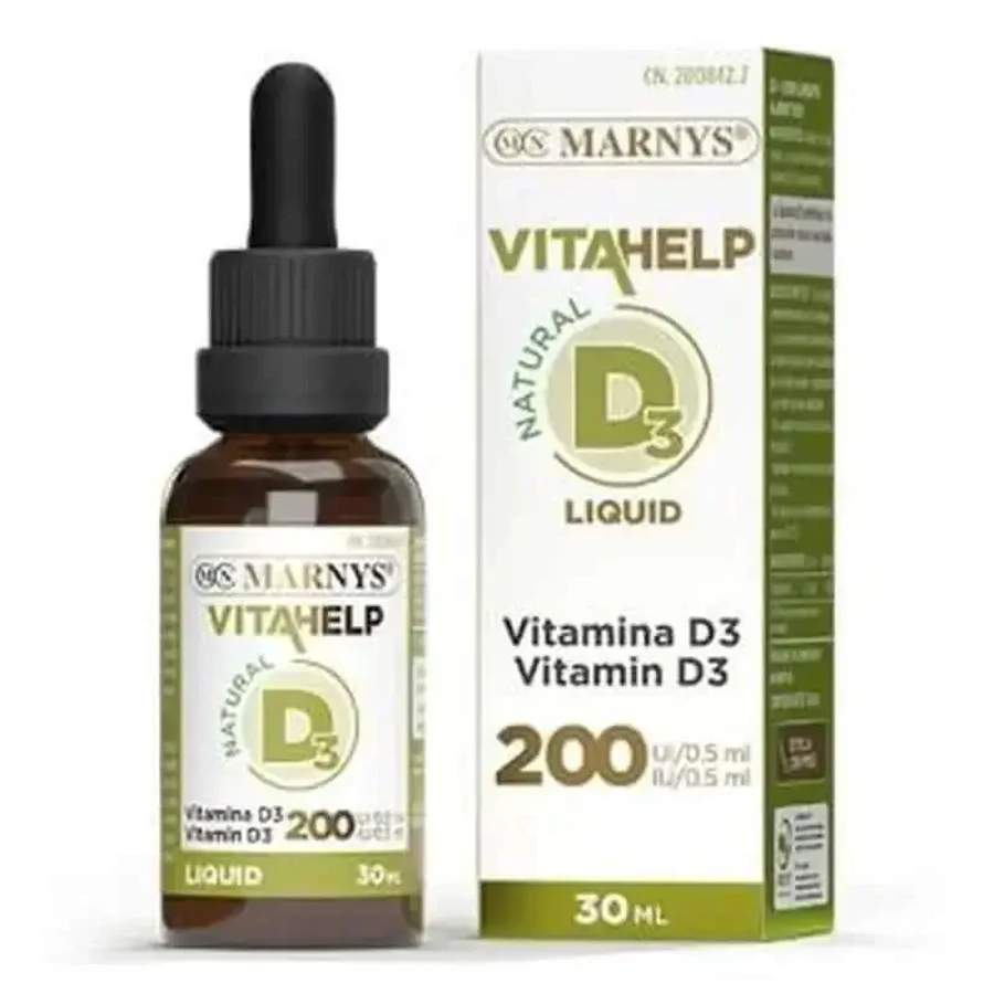 Marnys Vitahelp Вітамін D3 200 МО 30мл.: ціни та характеристики