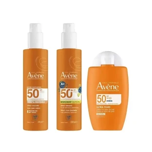 Avène Ультраневидимий флюїд Spf50 50 мл + Невидимий спрей Spf50 200 мл + Невидимий спрей Spf 50+ для дітей 200 мл
