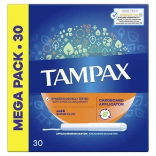 Тампоны Tampax Super Plus с аппликатором, 30 штук