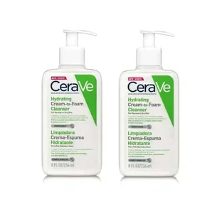 CeraVe Cleansing Cream - увлажняющая очищающая пенка, 2X236 мл