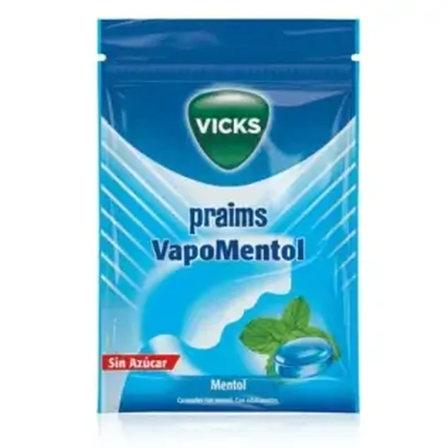 Цукерки без цукру Vicks Praims Вапоментол 72г: ціни та характеристики