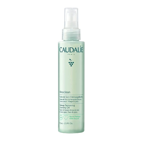 Набор Caudalie Vinoclean, масло для снятия макияжа, 75 мл + пенка для очищения лица, 50 мл + косметичка в подарок: цены и характеристики